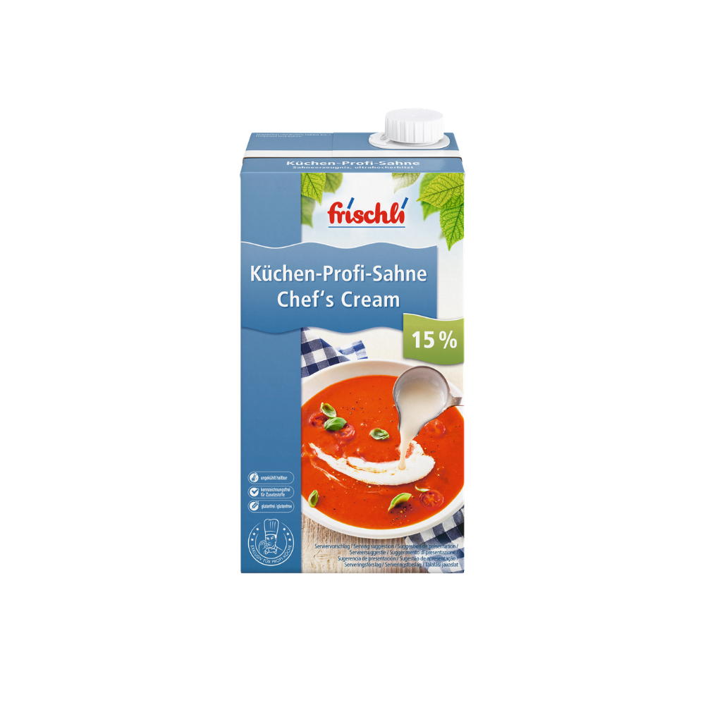 Product Cooking Cream Frischli Chef's 15% U.H.T. Image