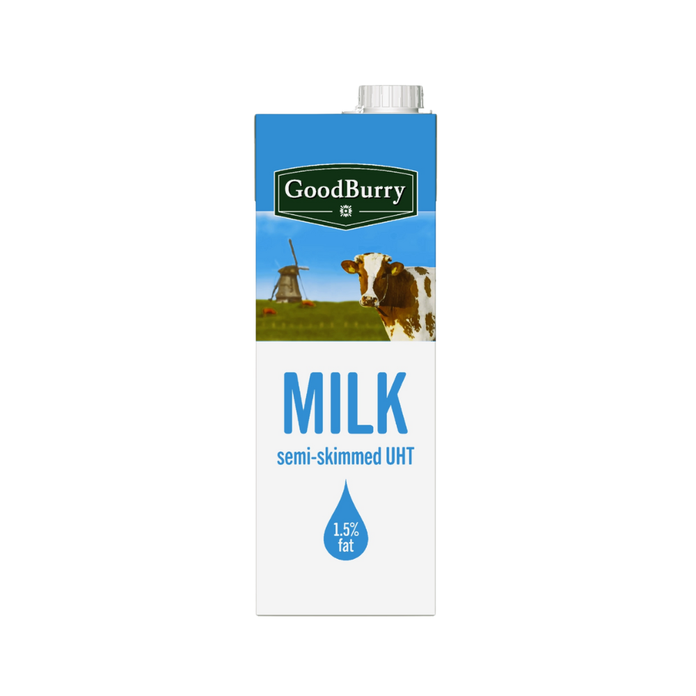 Semi-Skimmed Milk U.H.T. GoodBurry 1,5% Recap