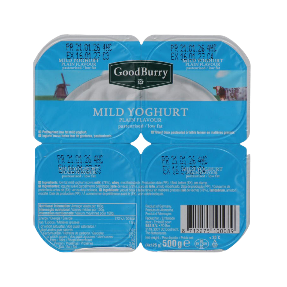 Product Plain Yogurt GoodBurry 1,5% 125g Image