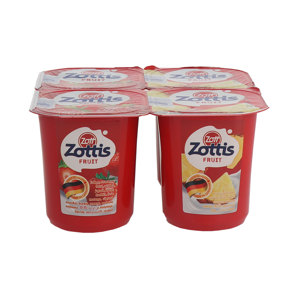 Product Fruit Yogurt Zott Zottis Fruit Strawberry/Pineapple/Peach/Raspberry 115g Image