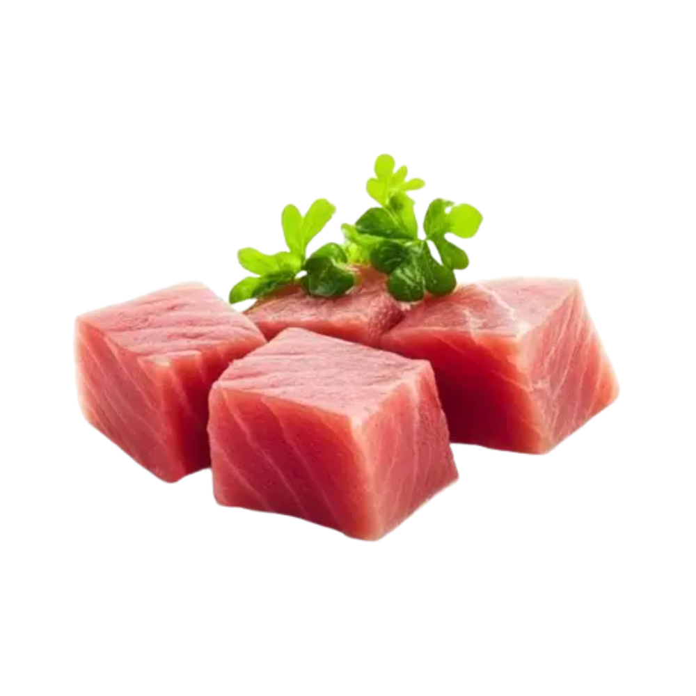 Product Tuna Loin Cubes Skinless Boneless 1,6x1,6x1,6 cm Image
