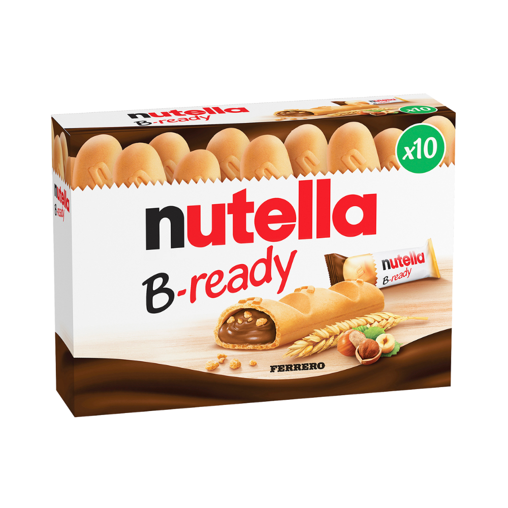 Hazelnut Chocolate Wafers Nutella B-Ready T10  10x22 gr. 
