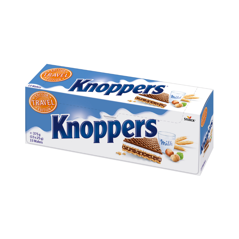 Wafers Storck Knoppers Crispy Milk-Hazelnut 375g