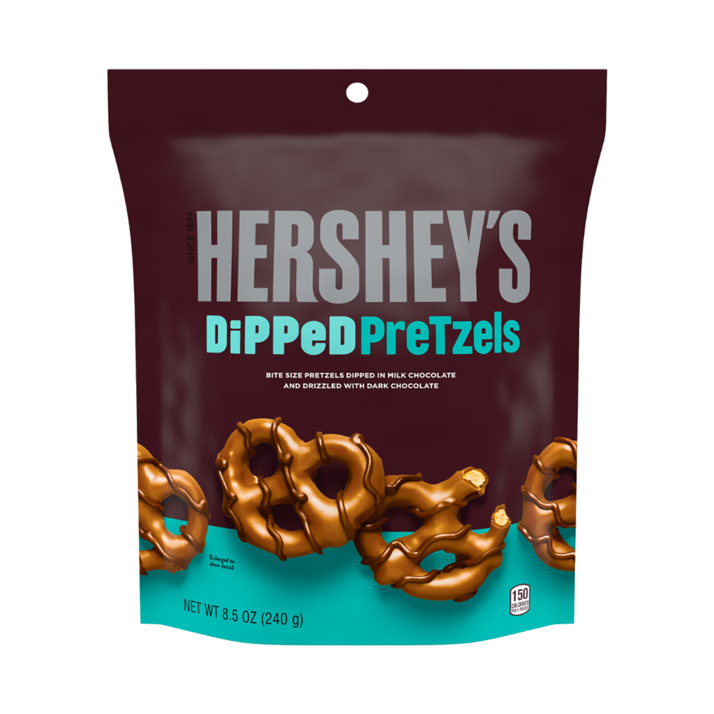 Product Chocolate Coated Pretzels Hershey's Dipped 240g Image