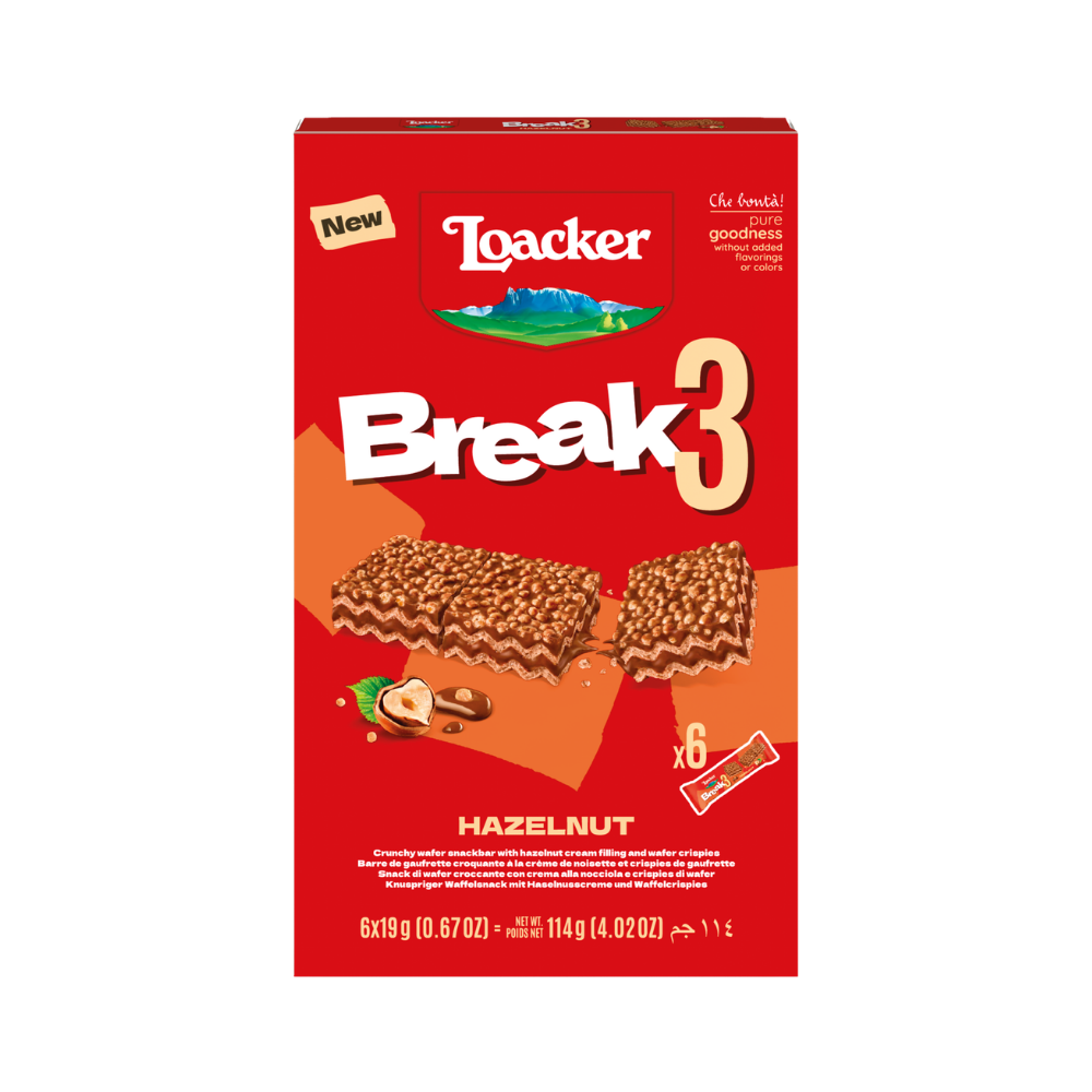 Wafers Loacker Break3 6x19 g