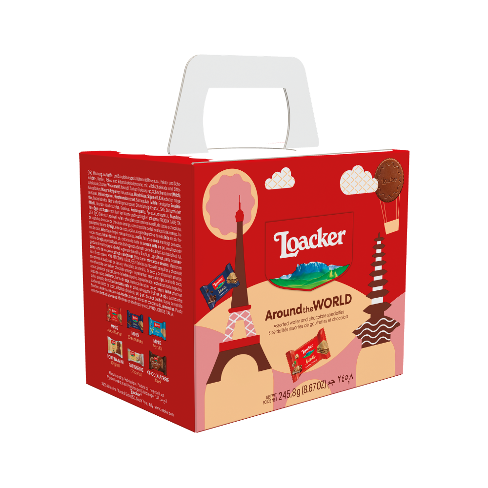Wafers Loacker Minis Around the World Travel Bag