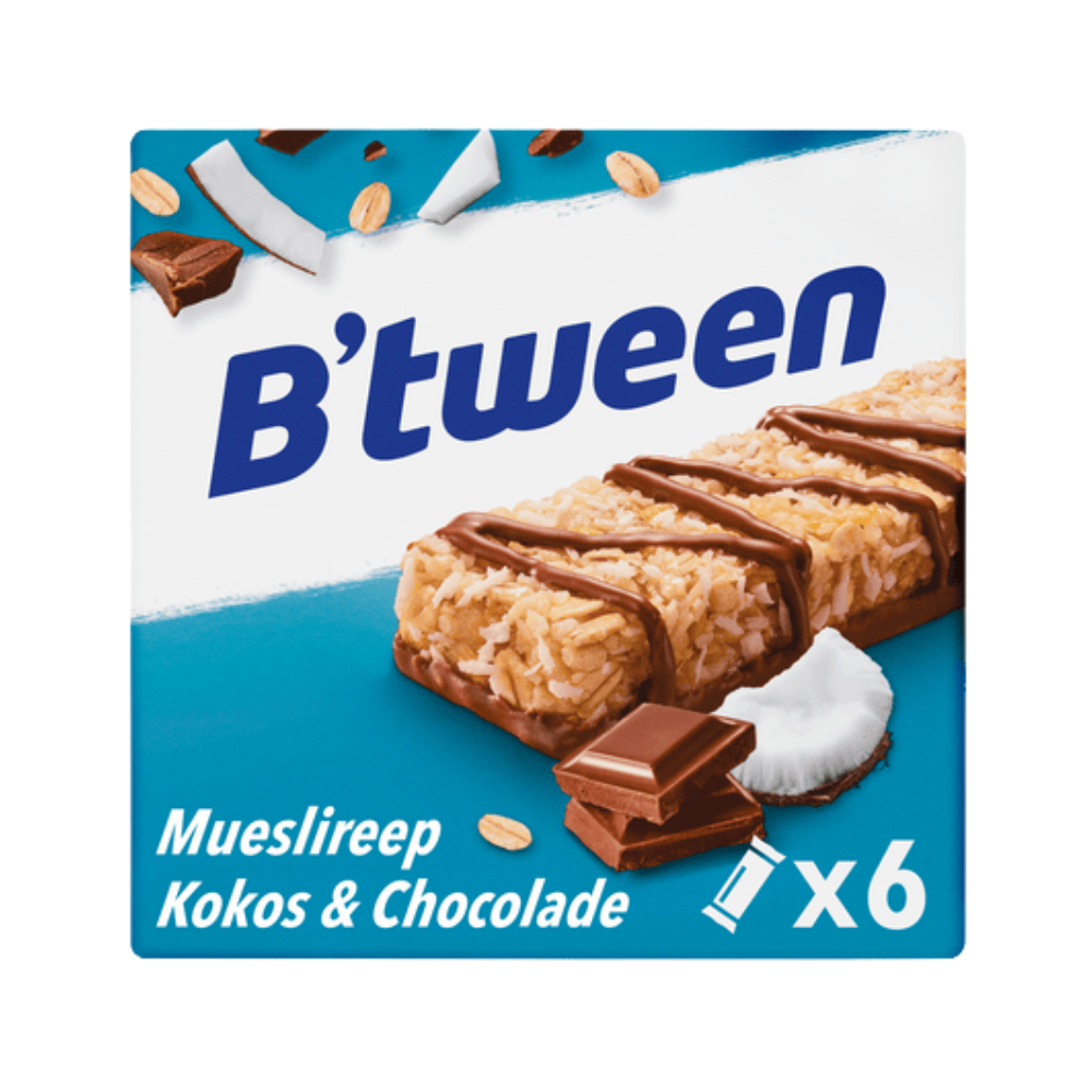 Hero B'Tween Cereal Bar Coconut & Chocolate