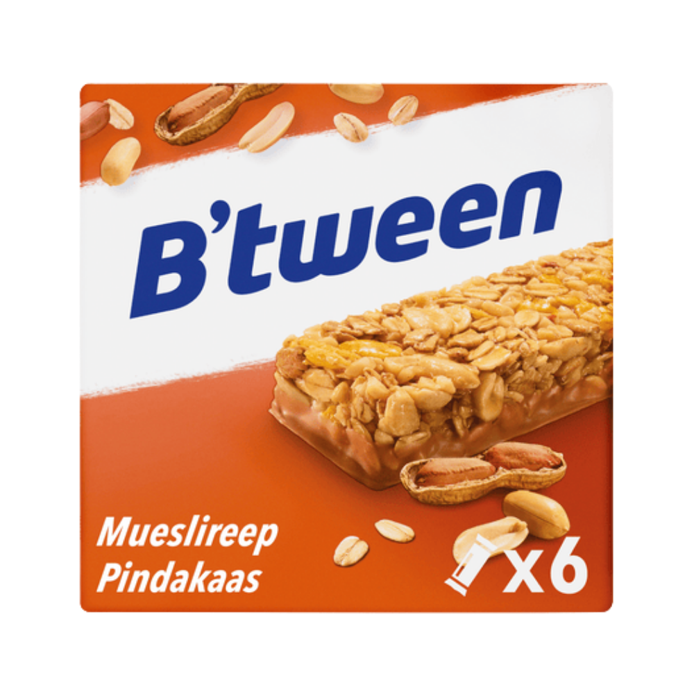 Product Hero B'Tween Cereal Bar Peanutbutter Image