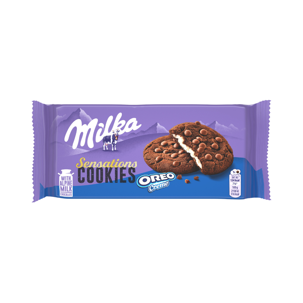 Product Cookies with Chocolate Milka Sensations Oreo Creme 156g Image