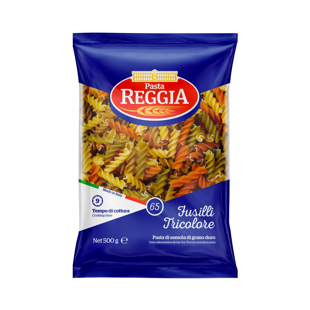 Fusilli Pasta Reggia Tricolor