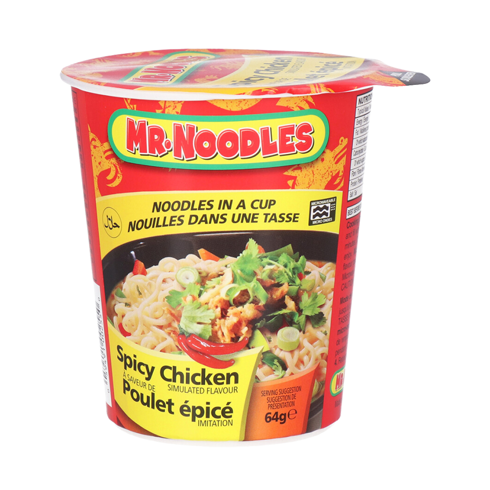 Product Instant Noodles Mr.Noodles Spicy Chicken Simulated Flavour 64g Image