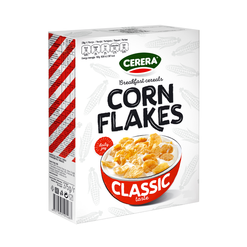 Product Corn Flakes Cereals Cerera Classic Taste 375g Image