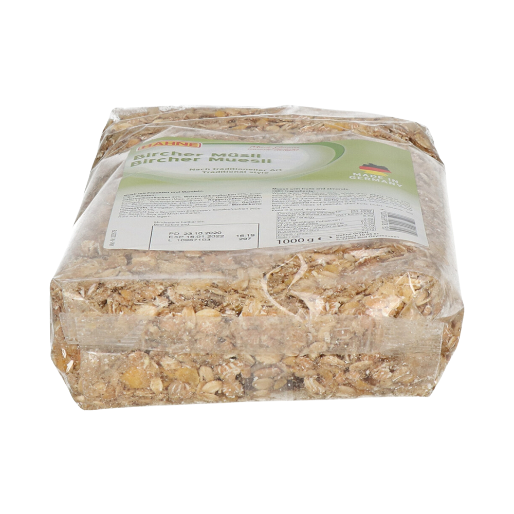 Muesli Unsweetened Cereals Hahne Bircher 1kg 