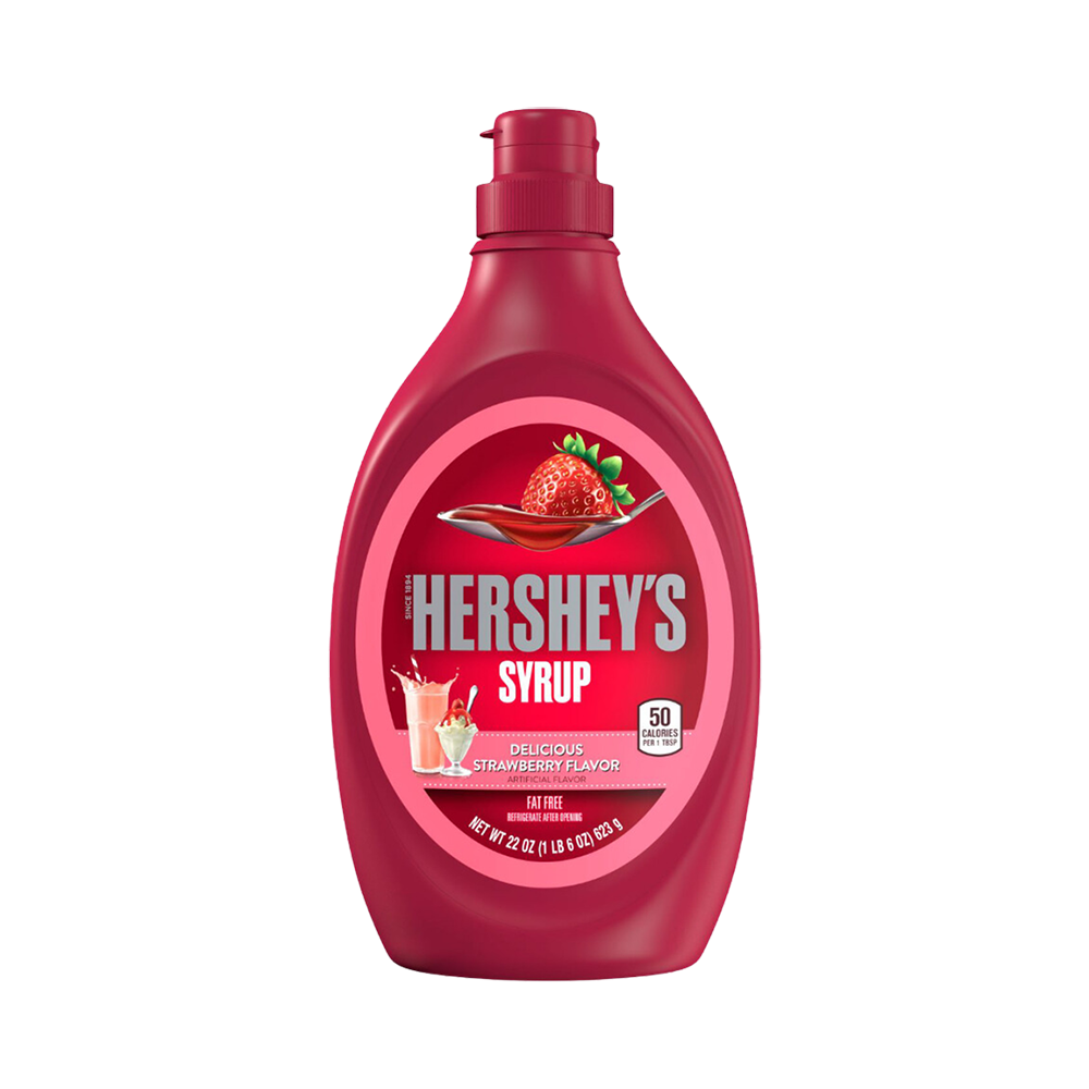 HERSHEY'S Strawberry Syrup Bottle 623g 