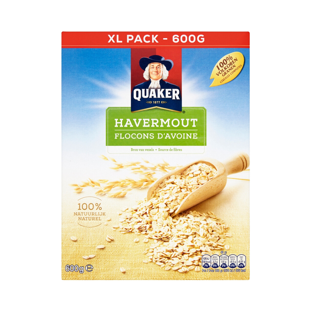Rolled Oats Quaker Naturel 600g