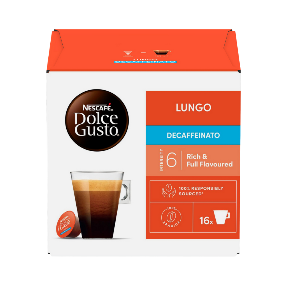 Product Coffee Capsules Nescafe Dolce Gusto Lungo Decaffeinato 16 Capsules Image