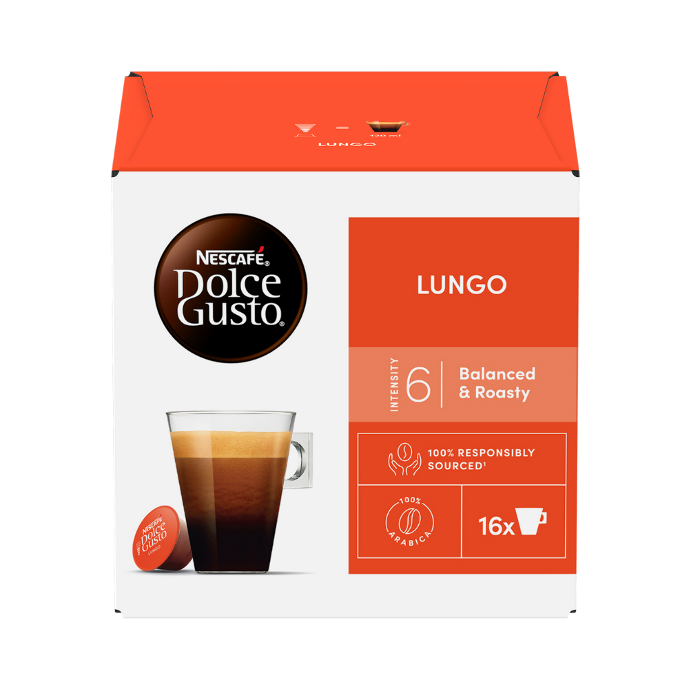 Coffee Capsules Nescafe Dolce Gusto Lungo 16 Capsules
