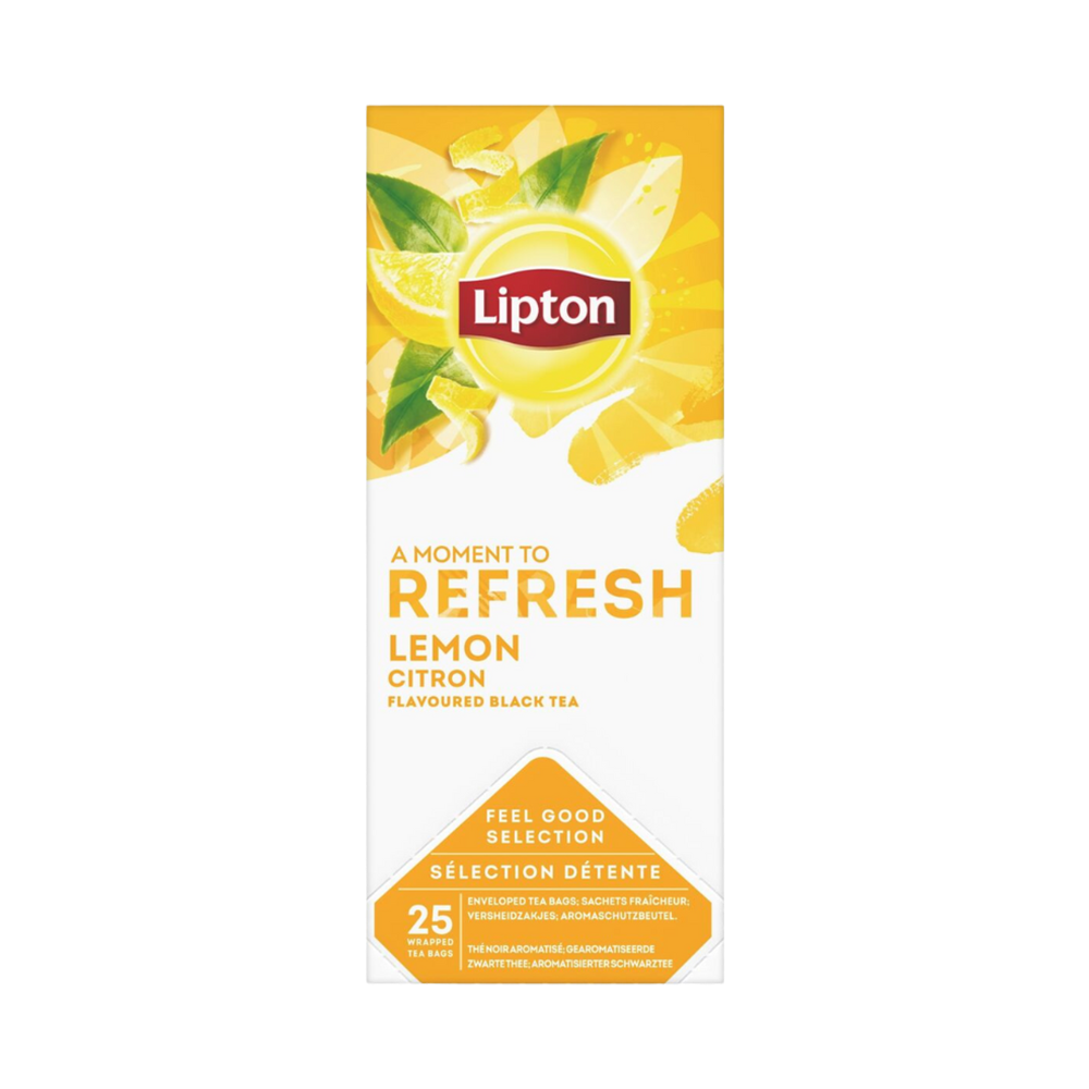 Product Lipton Black Tea Lemon Flavoured Enveloped 1,6g Image