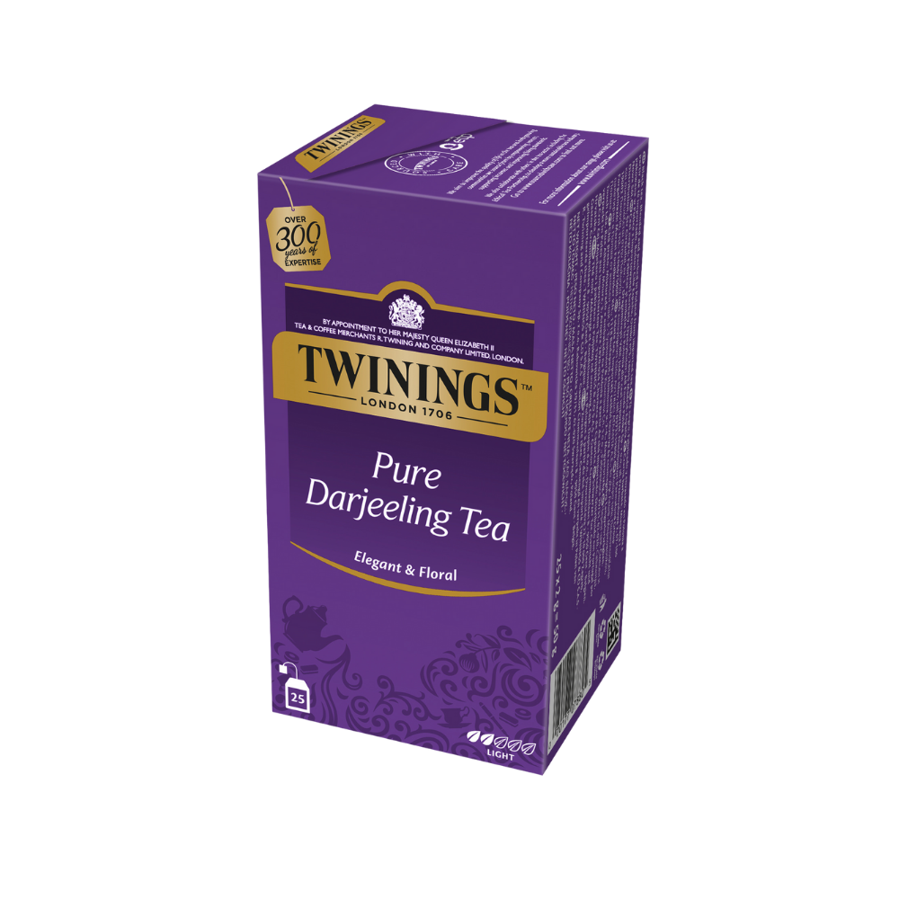 Product Twinings Black Tea Pure Darjeeling Elegant & Floral Light 25 Bags Image