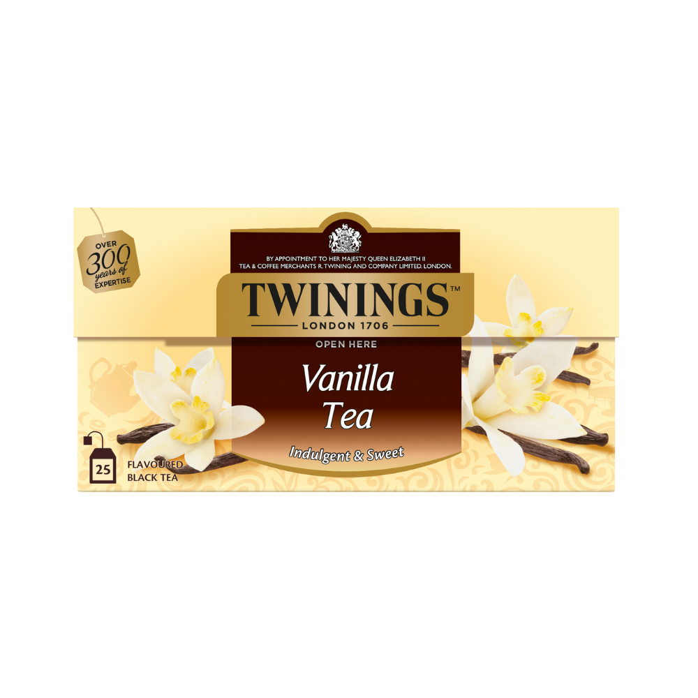 Twinings Black Tea Vanilla Flavoured Indulgent & Sweet 25 Bags