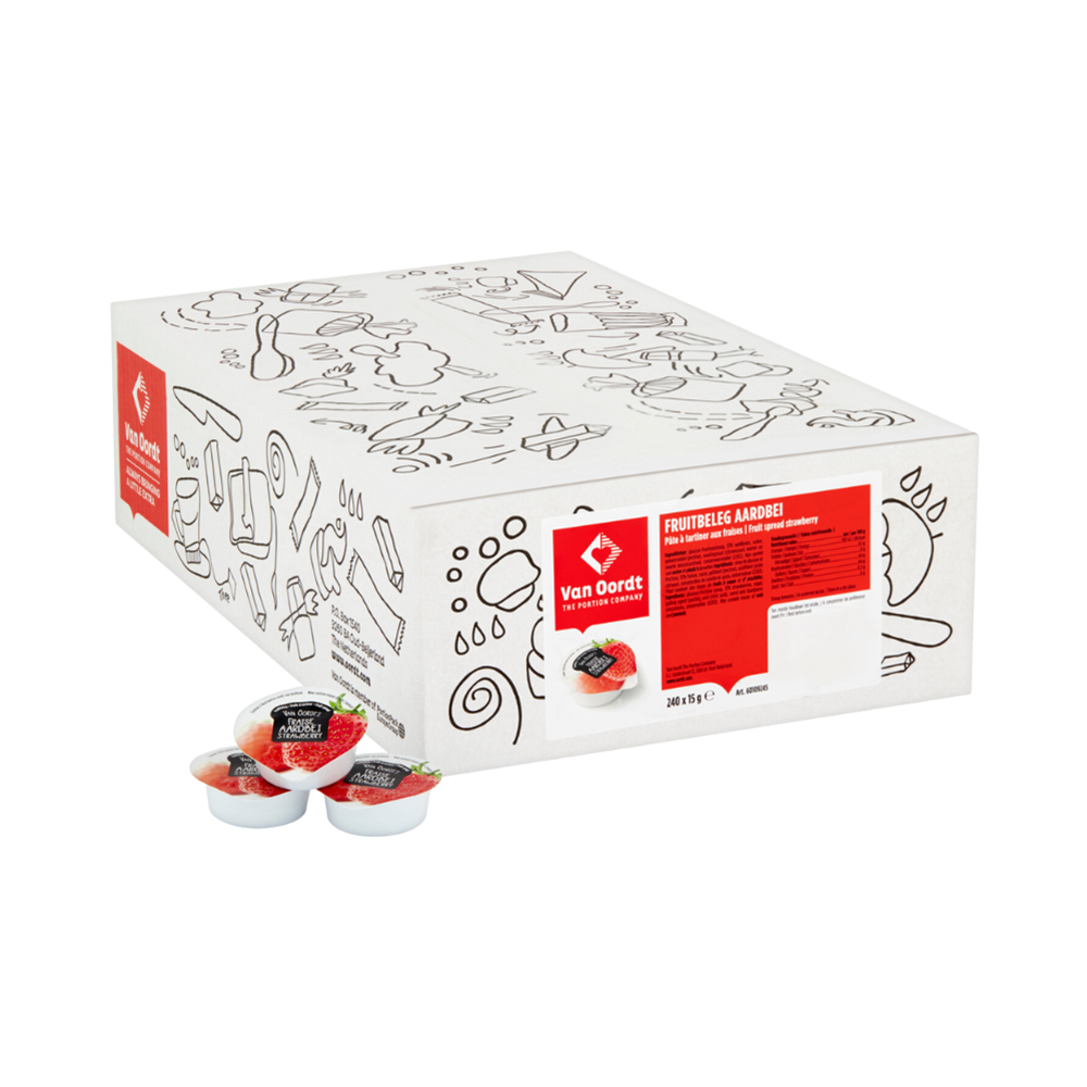 Product Strawberry Jam 35% Fruit Van Oordt 15g Image