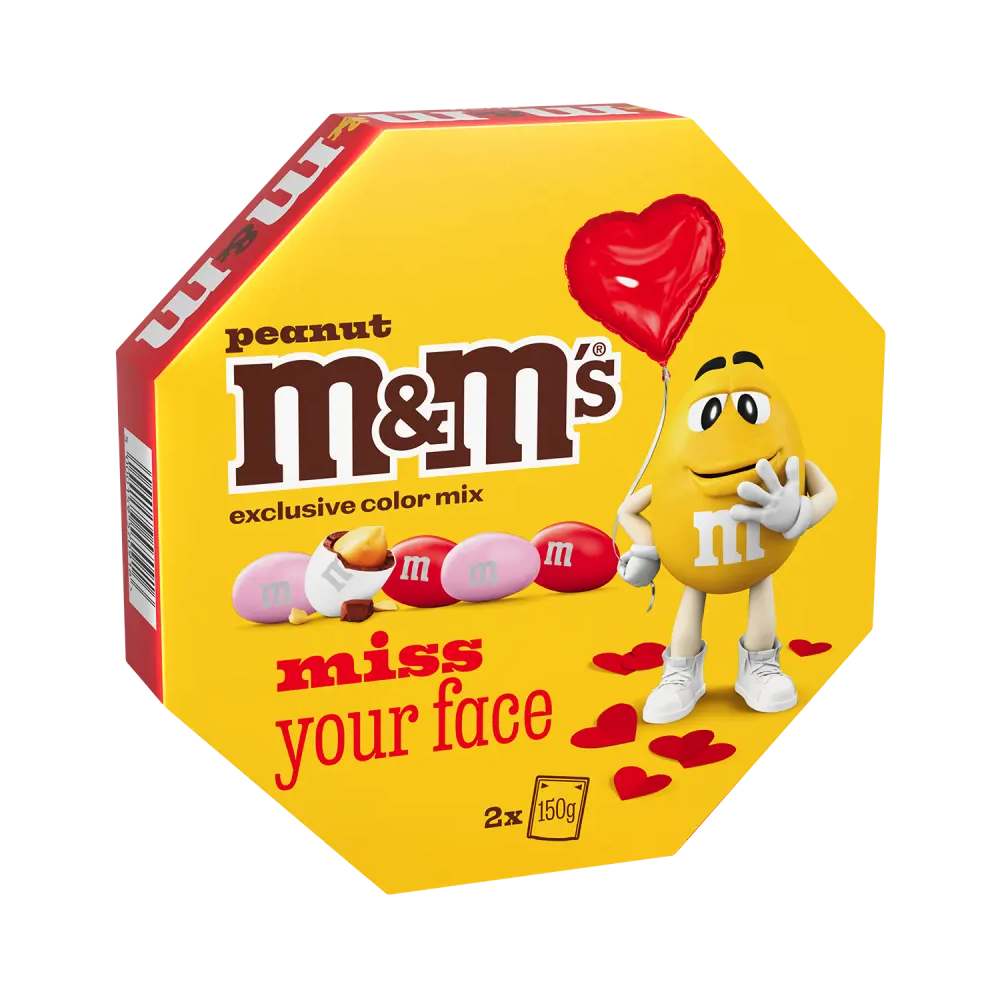 M&M's Peanut Exclusive Color Mix Miss Your Face 2 x 150 g