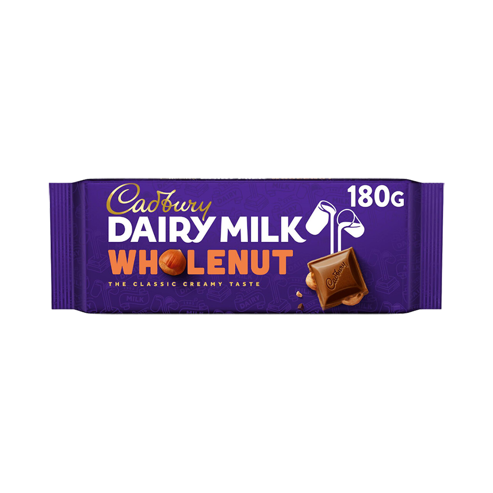 Chocolate Cadbury Dairy Milk Whole Nut 180g