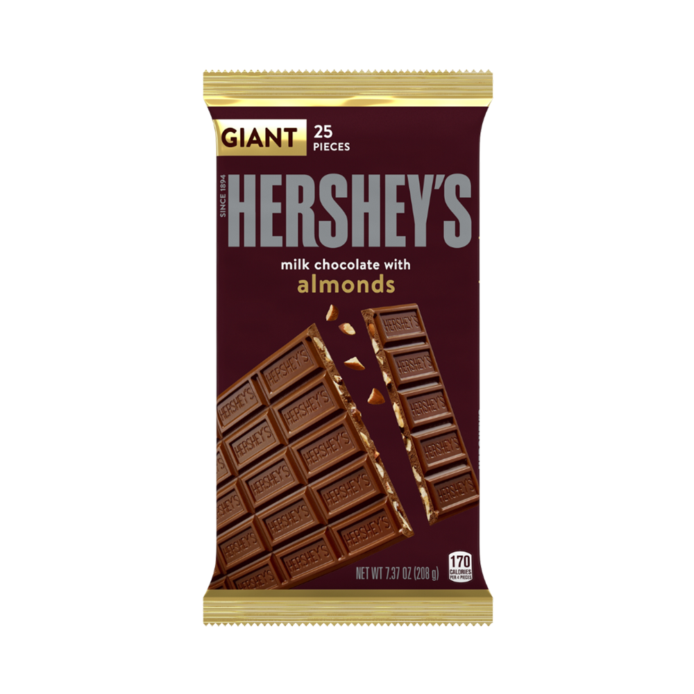 Product Chocolate Hershey's Milk with Almonds Giant 7,37oz Image