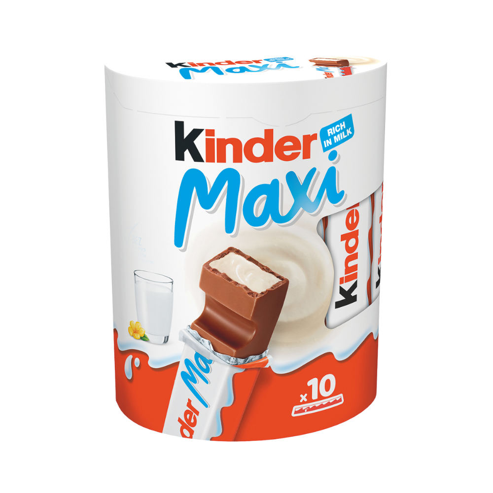 Milk Chocolate Kinder Maxi T10x28x2 210g