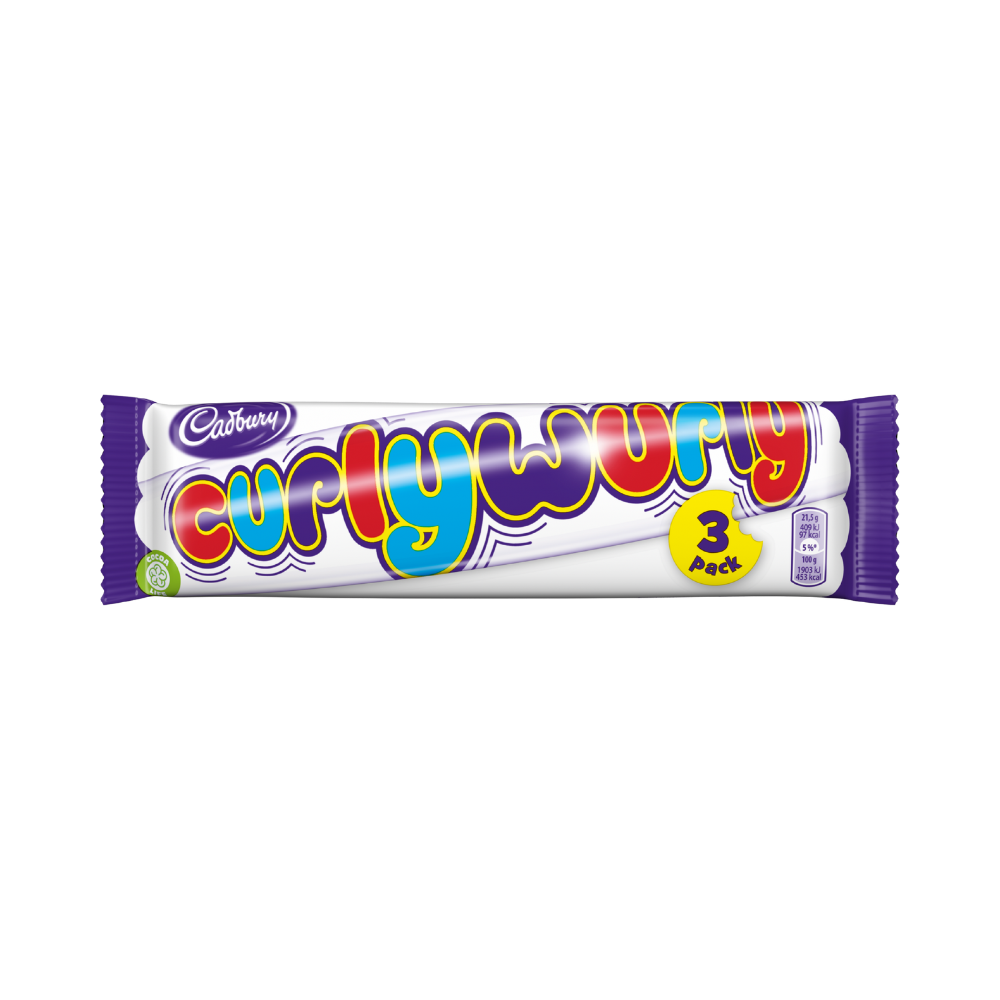 Product Milk Chocolate Cadbury Curly Wurly 3-Pack Image