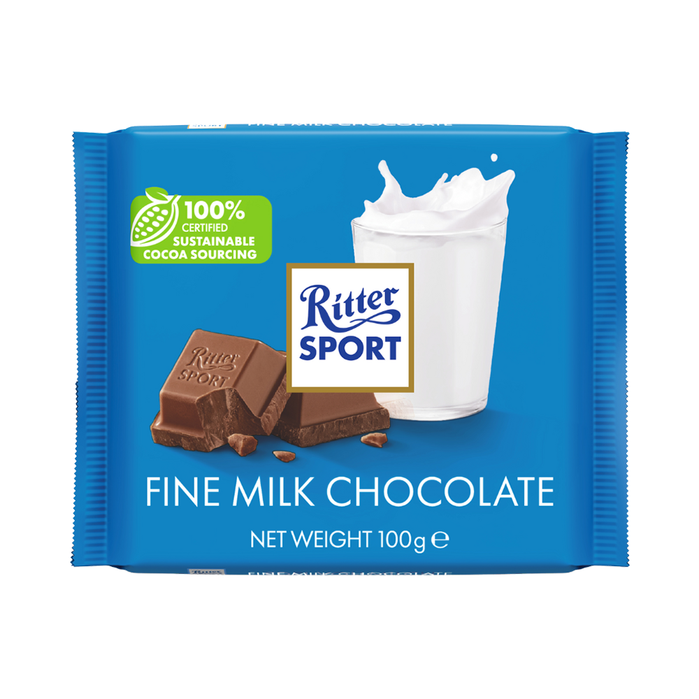 Product Milk Chocolate Ritter Sport Milk Chocolate 12x 100g  EF211 Image