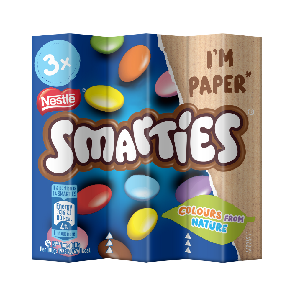Product Smarties Nestle I'm Paper* Colours from Nature 3 x 34 g Image
