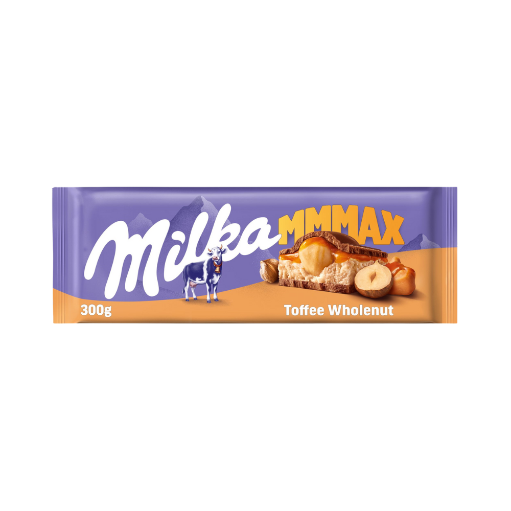 Product Filled Chocolate Bars Milka MMMAX Toffee Whole Nuts 300g Image