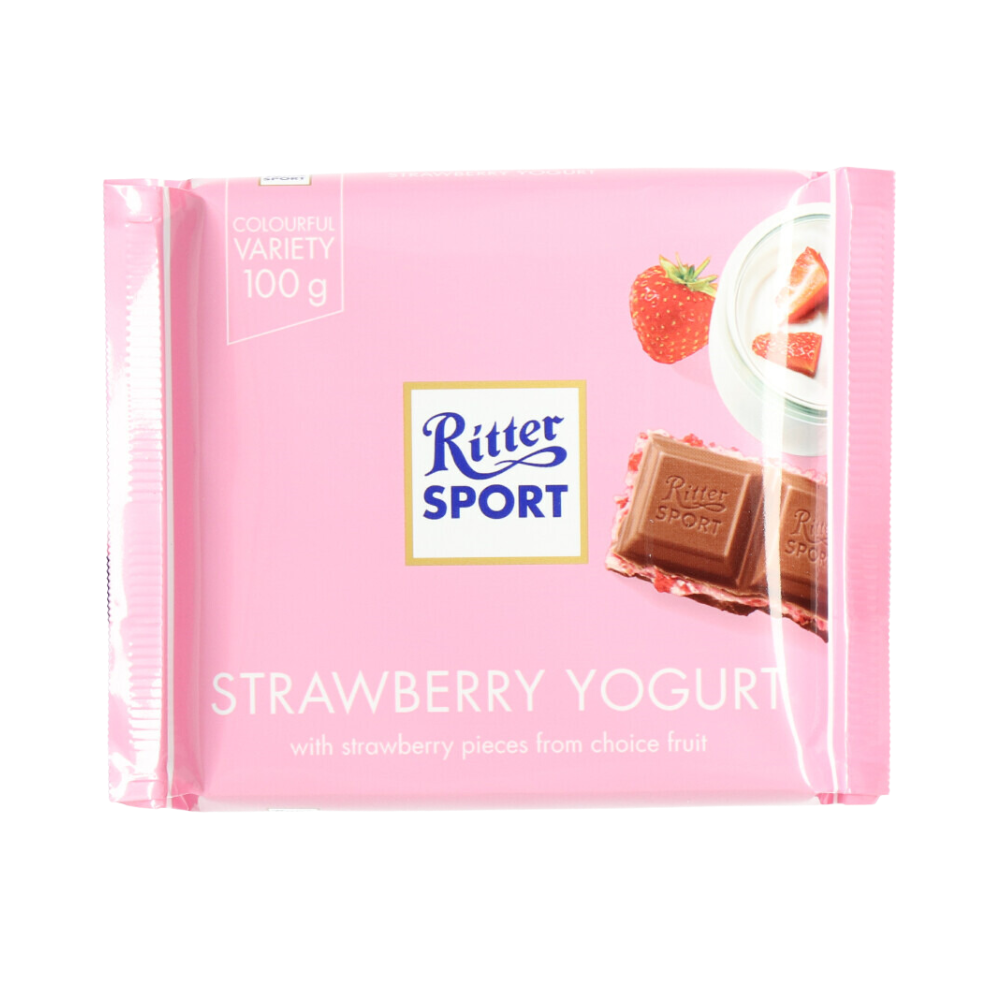 Product Ritter Sport Strawberry Yoghurt 12X100Gr Fe2699 Image
