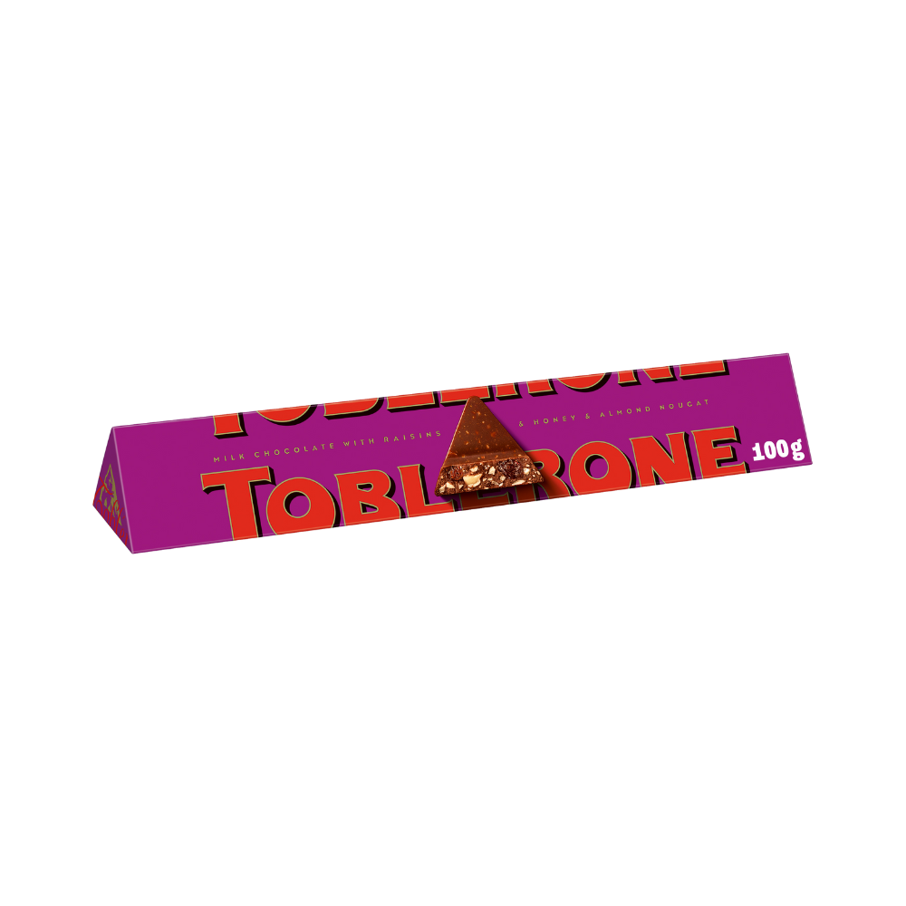 Toblerone Milk Fruit & Nut with Raisins & Honey & Almond Nougat 100g