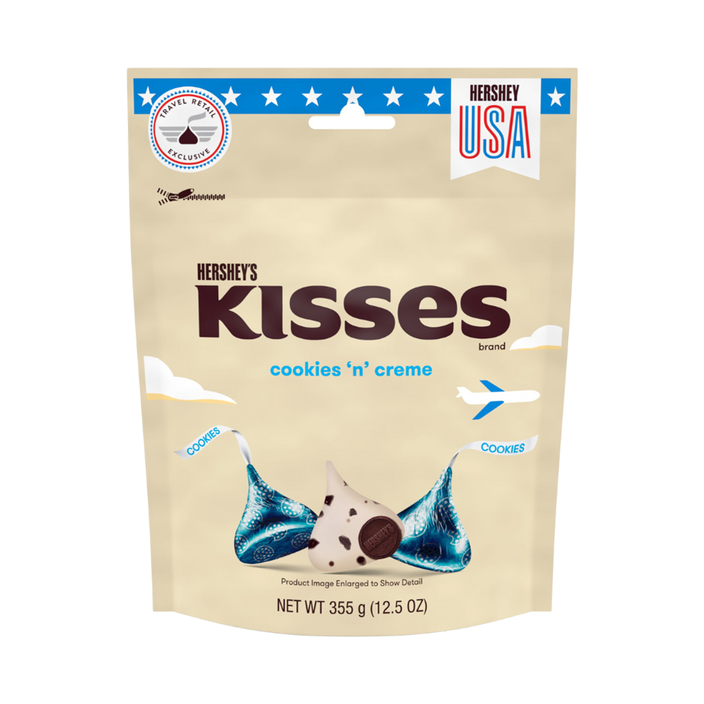 Product White Chocolate Hershey's Kisses Cookies 'N' Creme 355g Image
