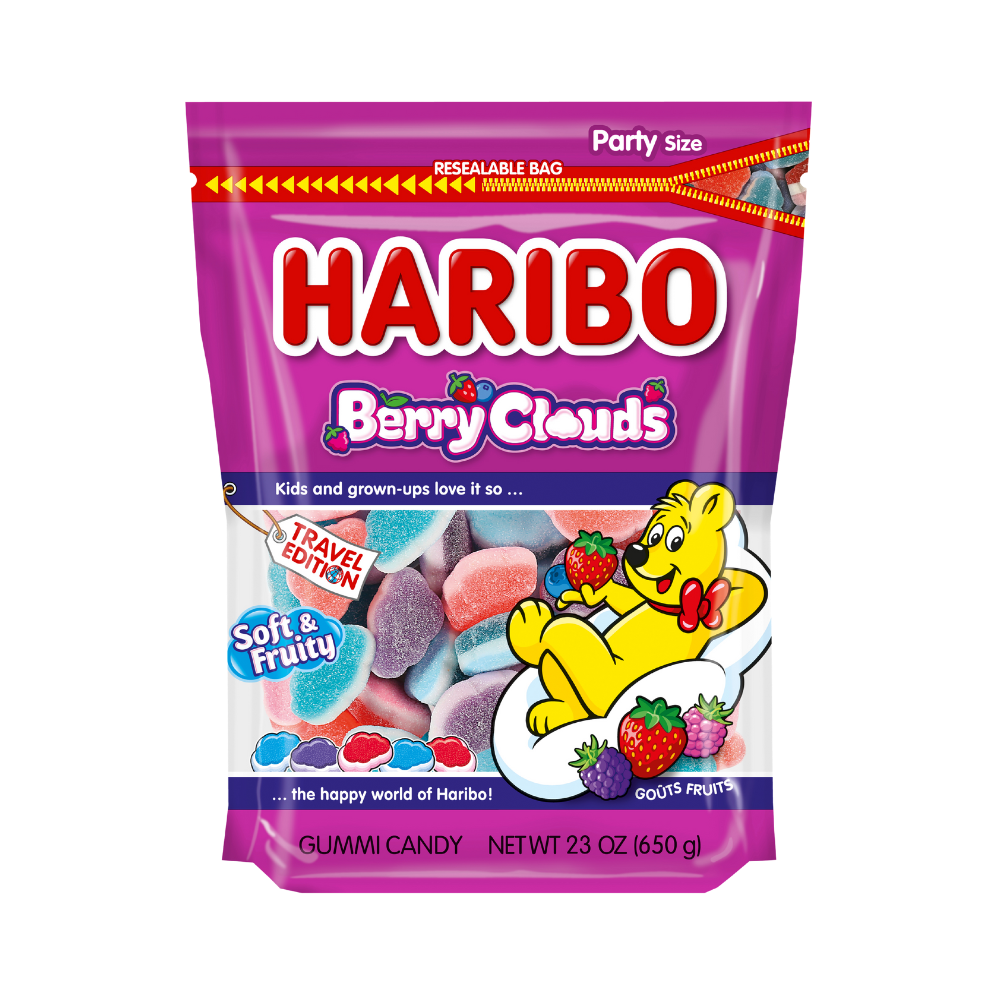 Product Haribo Berry Clouds Soft & Fruity Travel Edition Party Size Image