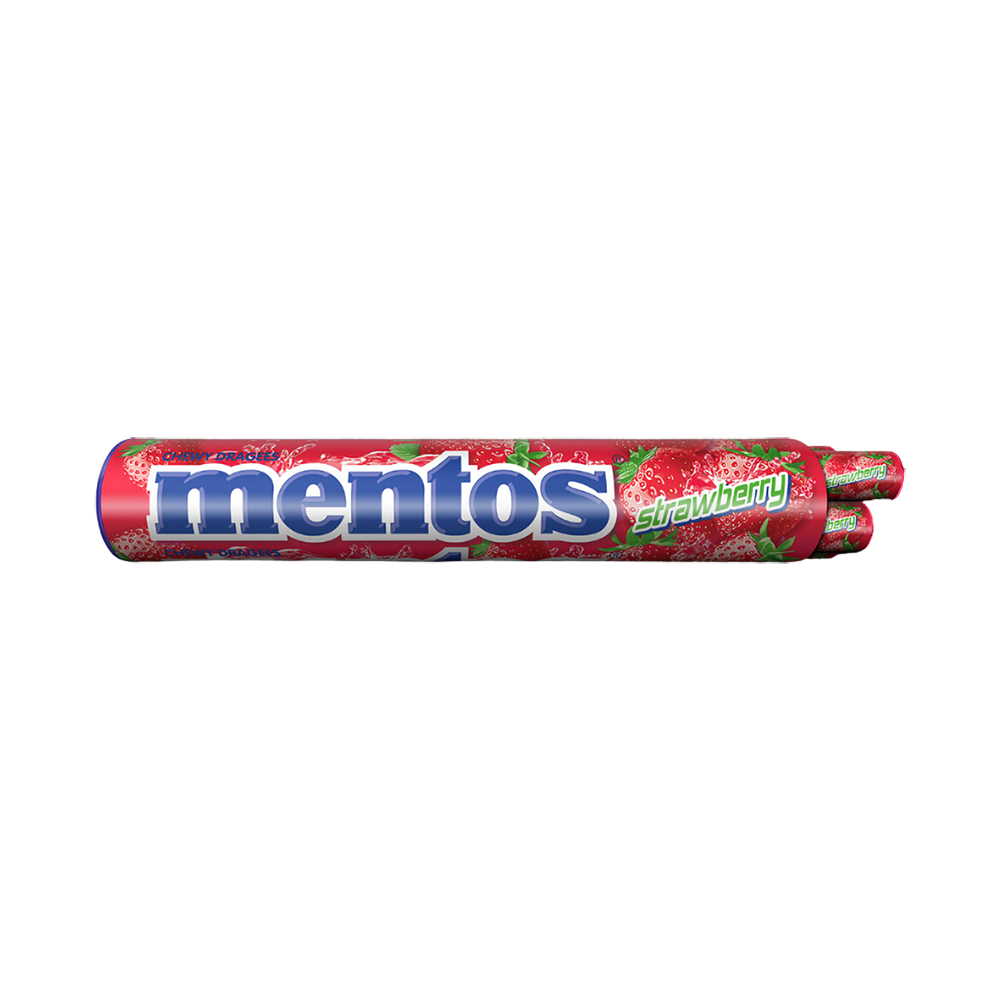 Product Mentos Strawberry Jumbo Rolls (8 Indv.Rolls) 296g Image