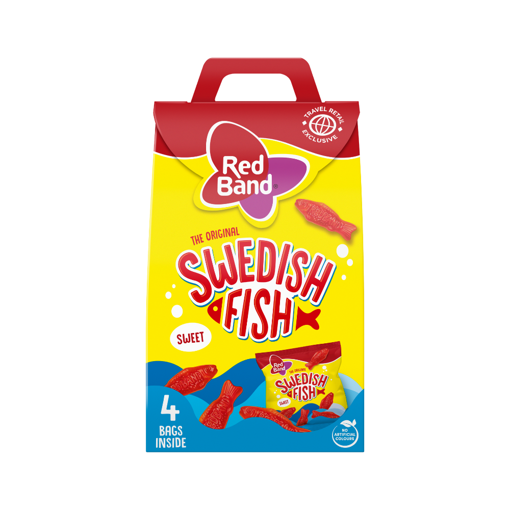 Product Winegums Red Band The Original Swedish Fish  Travel Retail 4x100 g Image
