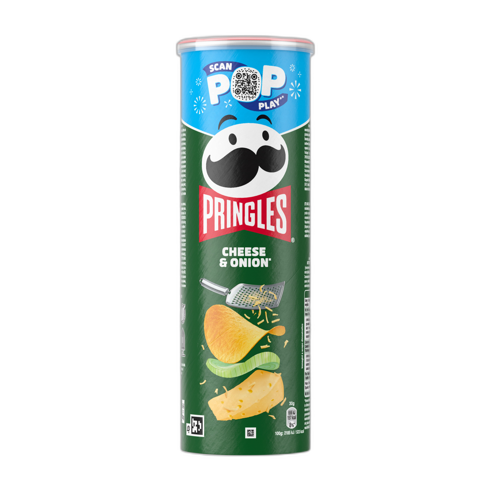 Product Pringles Potato Chips Cheese & Onion Image