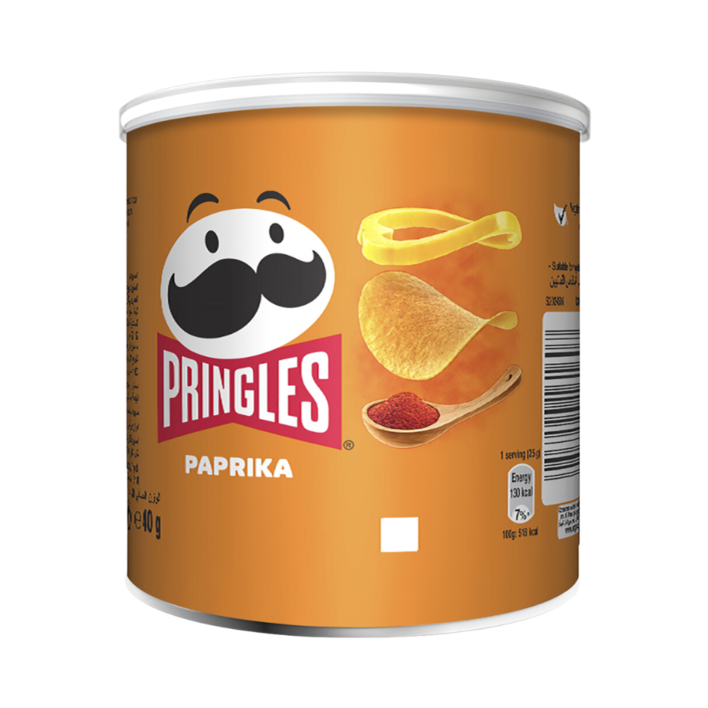 Product Pringles Potato Chips Paprika 40g Image