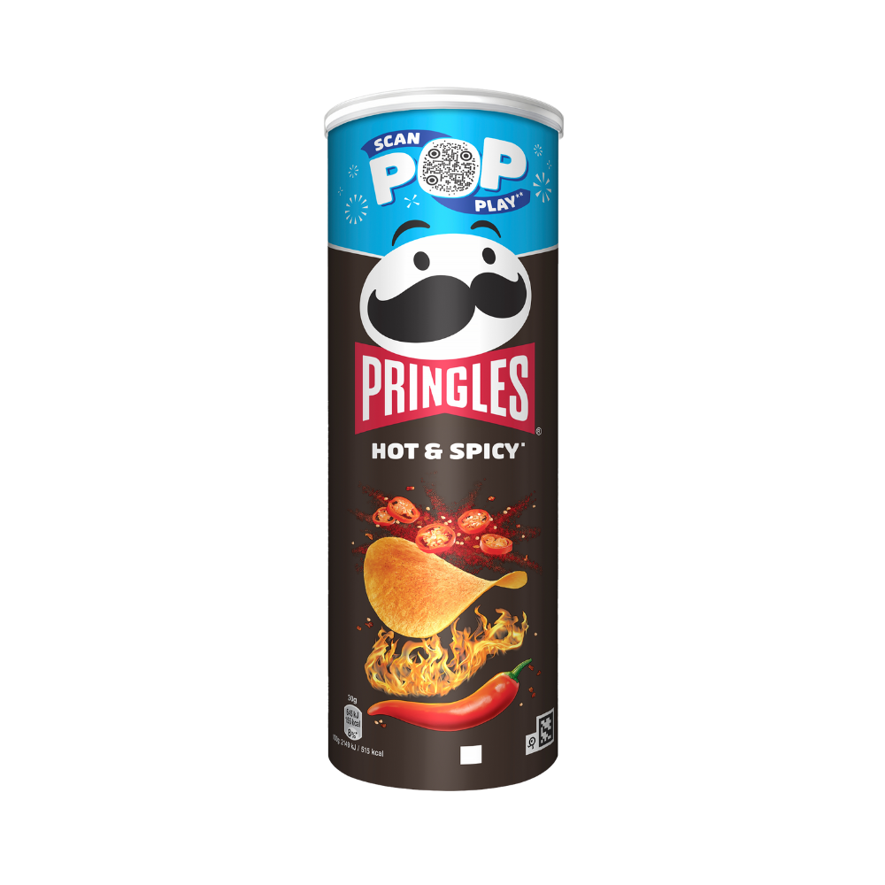 Pringles Potato Chips Hot & Spicy 165g
