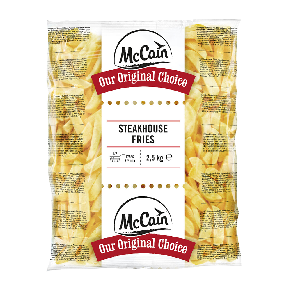 Steakhouse Fries McCain 2,5kg 