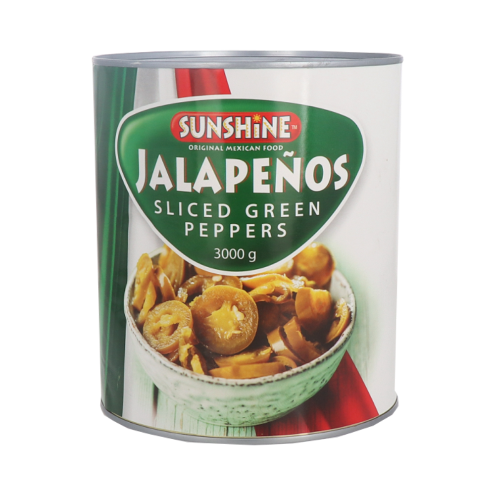 Sliced Jalapeno Peppers Sunshine 3kg 