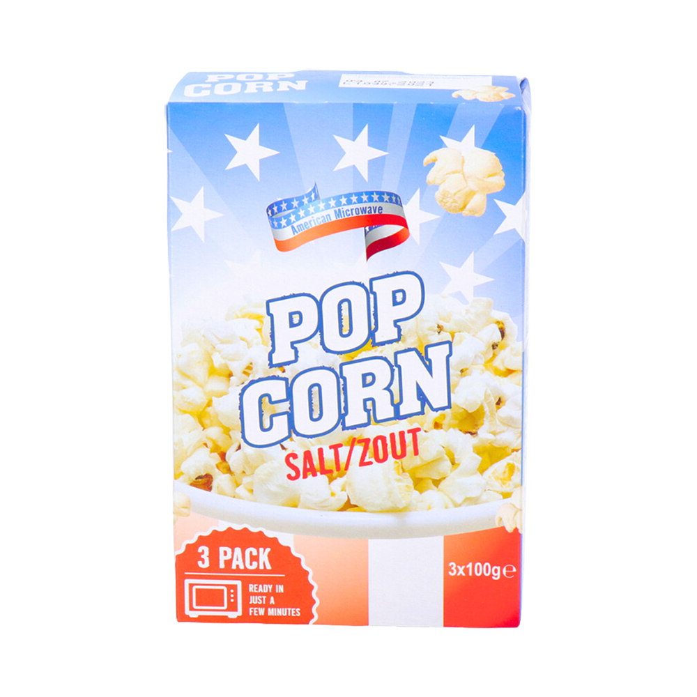 Product Popcorn American Microwave Salted  3x100 gr  Image