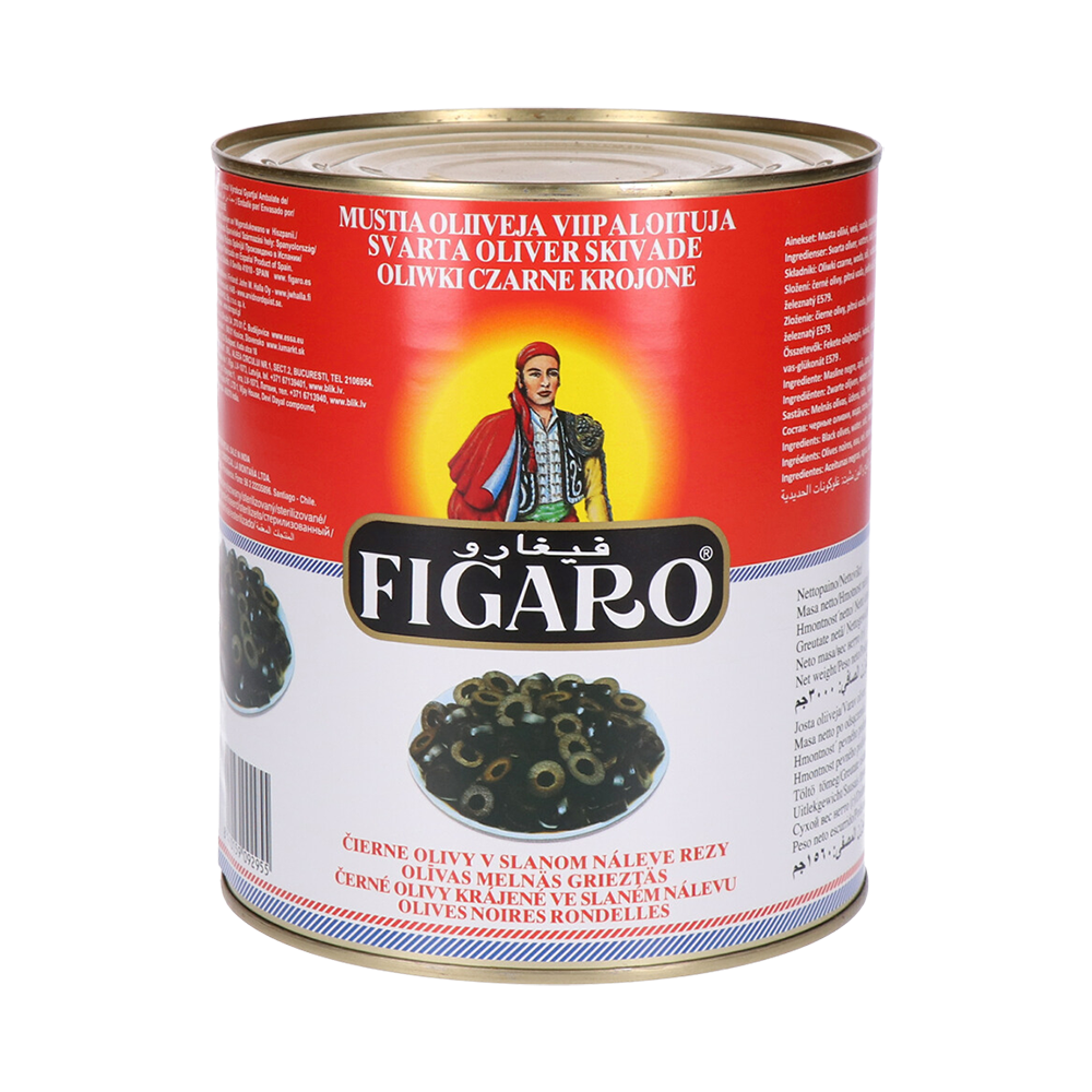 Sliced Black Olives Figaro (A10) 3kg