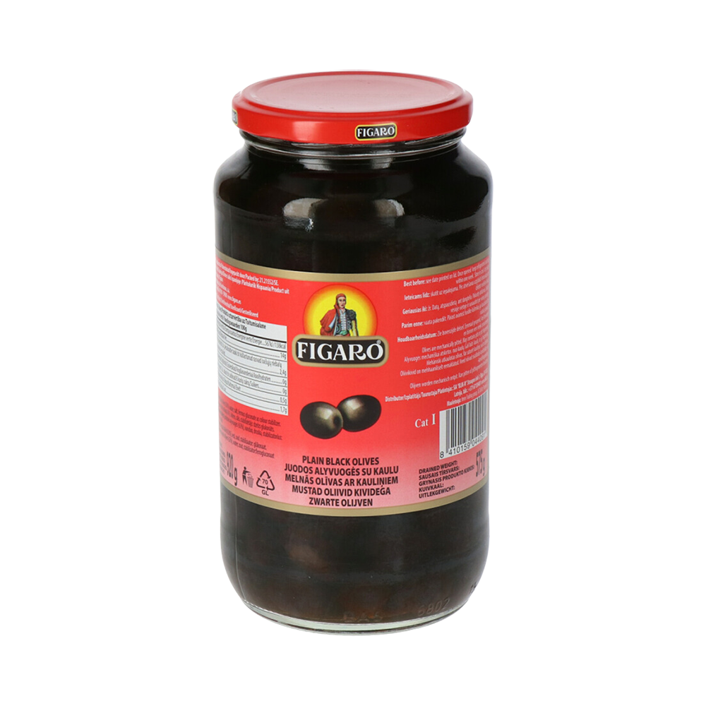 Black Olives with Stone Figaro (935Ml) 920g