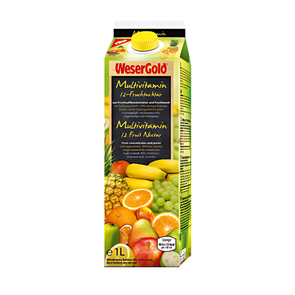 Multivitamin 12 Fruit Nectar WeserGold 50% Fruit Recap