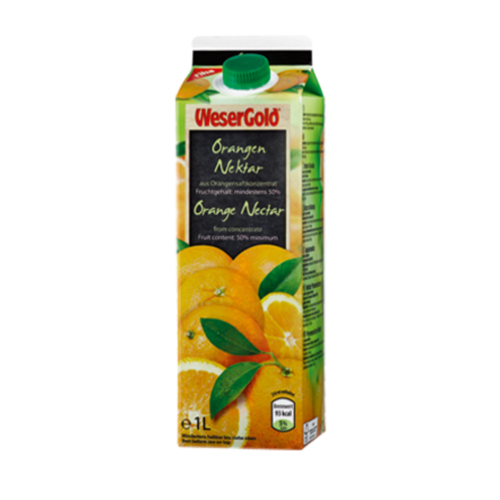 Product Orange Nectar Wesergold 50% Recap 1L Image