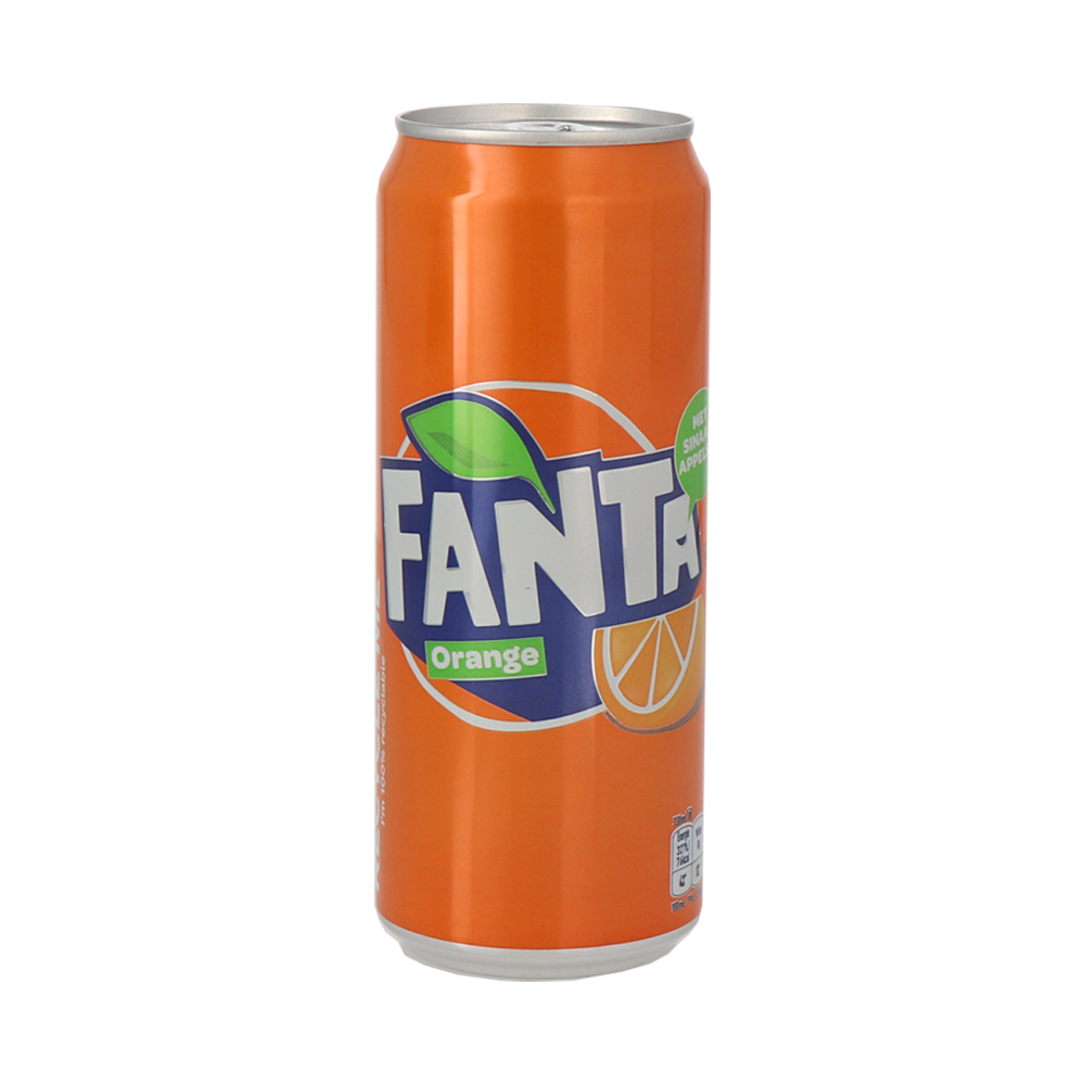 Product Fanta Soft Drinks Orange Sleek Can 33cl Image